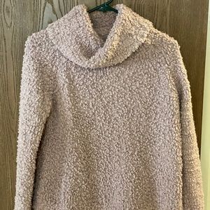 Women’s Pink Rose High Neck Sweater